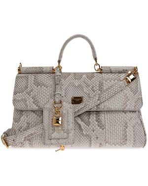 Dolce & Gabbana 'My Sicily Medium' Bag - Grey