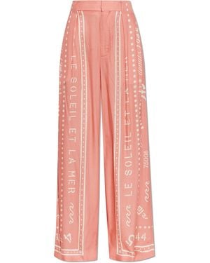 Balmain Pleated Trousers - Pink