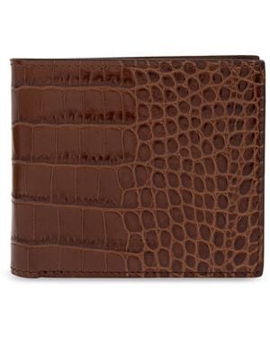 Tom Ford Foldable Leather Wallet - Brown