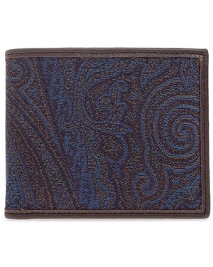 Etro Patterned Wallet - Blue