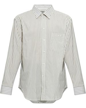 Balenciaga Shirt With Fine Stripes - White