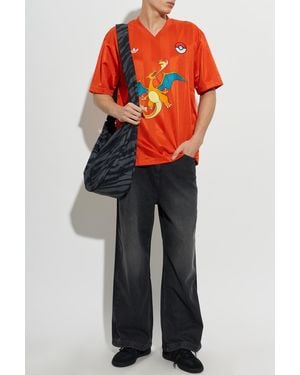 adidas Originals Pokémon Graphic T-Shirt - Orange