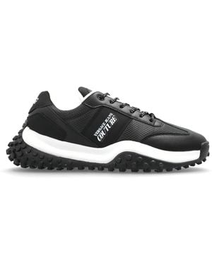 Versace Jeans Couture Sports Shoes With Printed Logo - Black