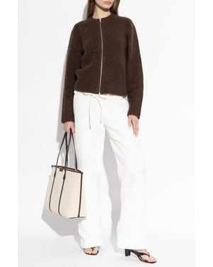 Tory Burch Pants Made Of Combined Materials - White