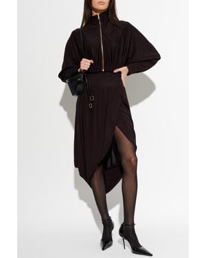 Alaïa Jacket With A Stand-Up Collar - Black