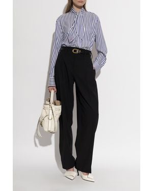 Givenchy Silk Striped Shirt - Purple