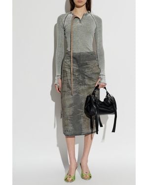 DIESEL Denim Skirt 'De-Morika-Fsi' - Gray