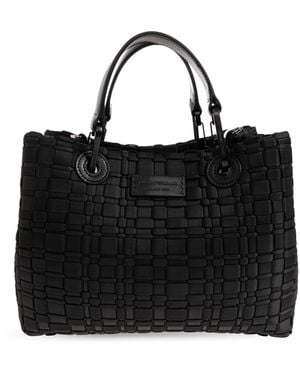 Emporio Armani Bag With Logo Patch - Black