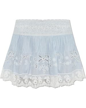 LoveShackFancy Skirt "Levant" - Blue