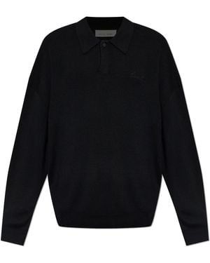 Fear Of God Wool Long-Sleeve Polo - Blue