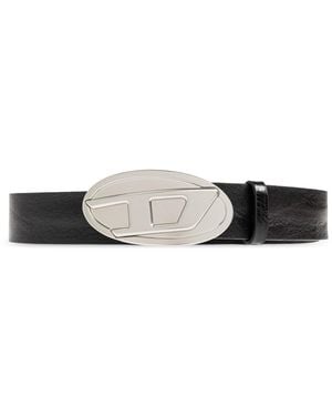 DIESEL Leather Belt "B-1Dr 2.0" - Black