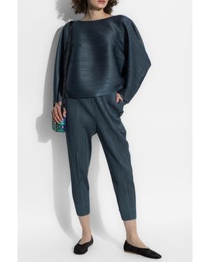 Pleats Please Issey Miyake Pleated Pants - Blue