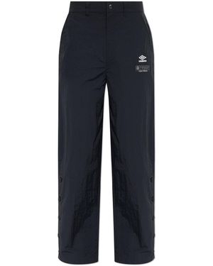 Umbro Trousers With Buttons On The Legs - Blue