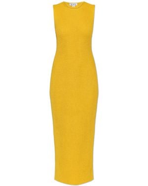 Alaïa Silk Pencil Dress - Yellow