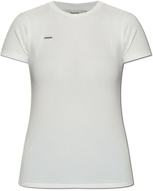 PANGAIA T-Shirt With Logo - White