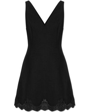 Valentino Garavani Dress With Lace Trim - Black