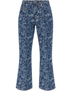 Ganni Jacquard Jeans - Blue