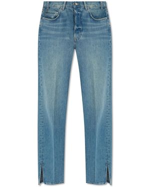Anine Bing Roy Straight Leg Jeans - Blue