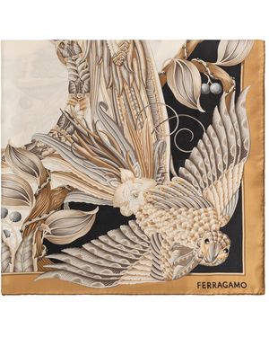 Ferragamo Silk Scarf - Natural