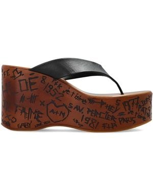 Chloé Wedge Sandals - Brown
