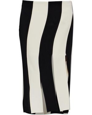 Entire studios Striped Skirt - Black