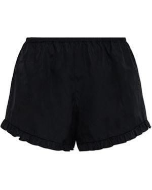 Hunza G 'Frill Mini' Shorts - Black