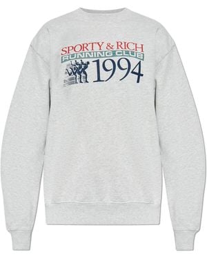 Sporty & Rich Sweatshirt From The The Mountain Collection - White