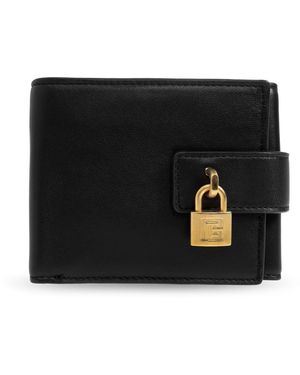 Balmain Leather Wallet With Logo - Black