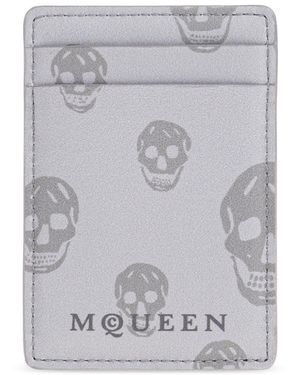 McQueen Magsafe Card Case - Grey