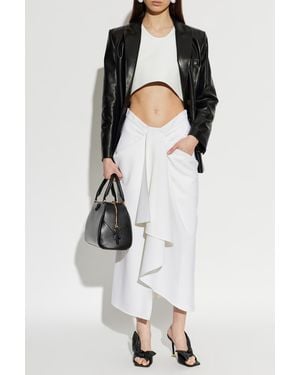 Givenchy Double-Breasted Leather Blazer - White