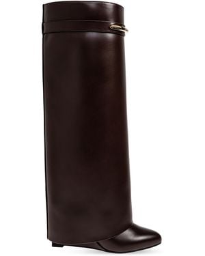 Givenchy Wedge Heel Boots 'Shark' - Brown