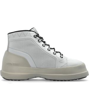 Moon Boot Snow Boots Mb Luna Trek Mid Nylon - White