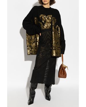Etro Skirt With Back Slit - Black