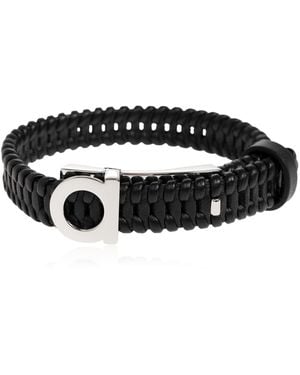 Ferragamo Leather Bracelet - Black