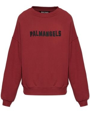 Palm Angels Logo Sweatshirt - Red