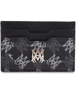 Amiri Leather Card Holder - Black