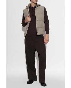 Eleventy Wool Vest - Black