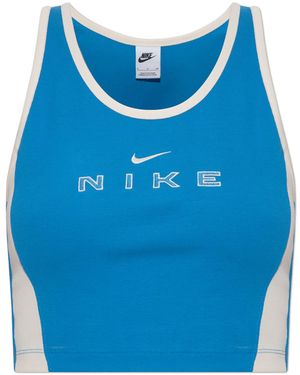 Nike Top With "Z" Logo - Blue