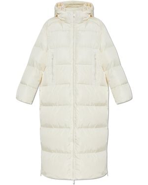 Add Long Down Coat - White