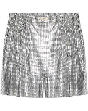 Versace Sequin Shorts - White