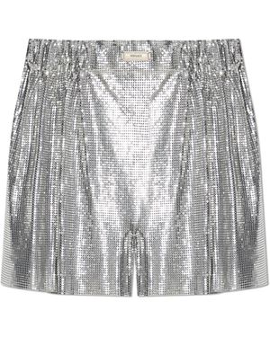 Versace Sequin Shorts - White