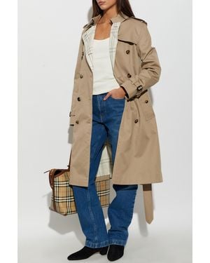 Burberry "Lakefield" Trench Coat - Blue