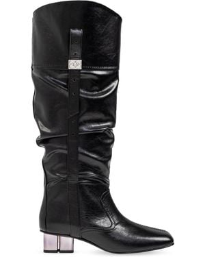 Ganni Heeled Boots 'Slouchy' - Black