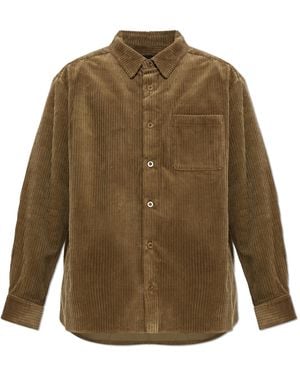 A.P.C. Corduroy Shirt "Malo" - Green