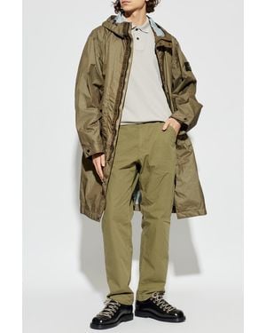 Stone Island Parka With Hood - Green