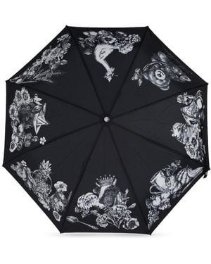 Moschino Folding Umbrella - Black