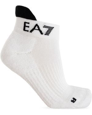 EA7 Socks With Logo - White