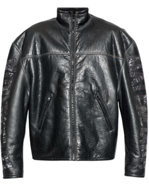 Balenciaga Leather Jacket - Black