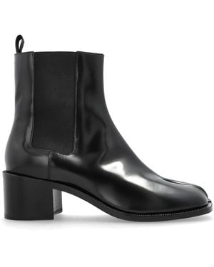 Maison Margiela Heeled Ankle Boots With "Tabi" Cut-Out - Black