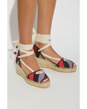 Versace Wedge Sandals 'Lola' - Multicolor